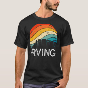 Camiseta Skyline retro Texas Irving Vintage Urban Skyscrape