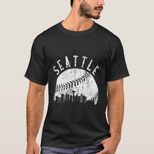 Camiseta Skyline Seattle Washington (Anverso)