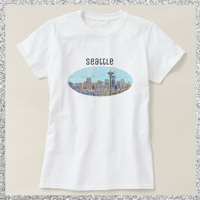 Camiseta Skyline Seattle Washington (Subido por el creador)