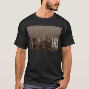 Camiseta Skyline Sepia New York