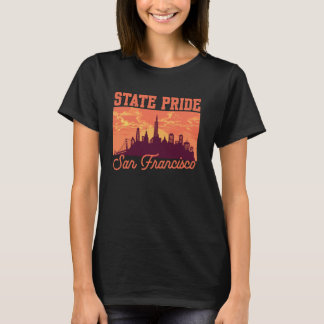 Camiseta Skyline Smoky Sky US Stat de San Francisco