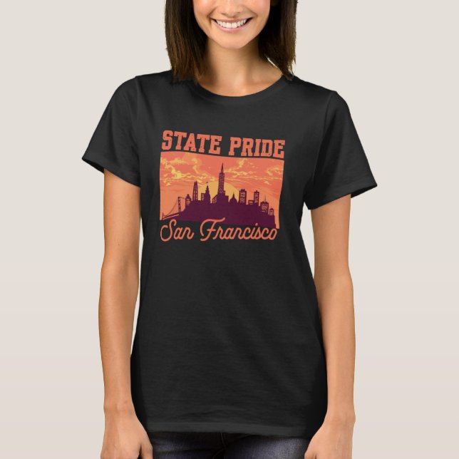 Camiseta Skyline Smoky Sky US Stat de San Francisco (Anverso)