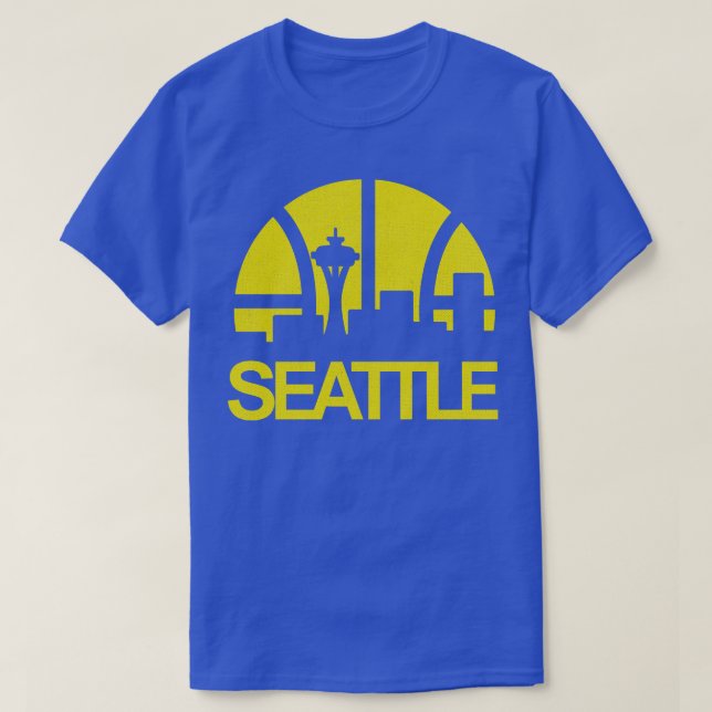 Camiseta Skyline Supersónica de Seattle (Diseño del anverso)