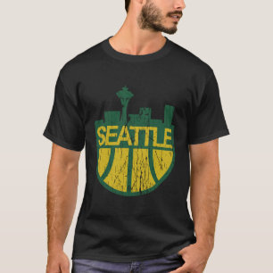 Camiseta Skyline Supersónica De Seattle Defecto