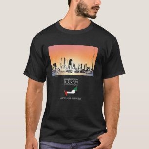 Camiseta Skyline Vacation Souvenir dubai emirat árabe unido