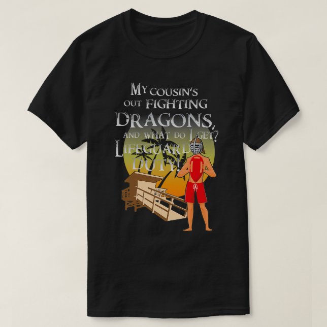 Camiseta Skyrim Lifeguard Duty (Diseño del anverso)