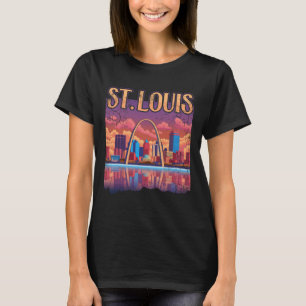 Camiseta Skyscape Skyline del Arco de la Puerta de enlace d