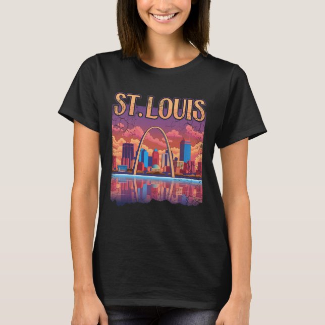 Camiseta Skyscape Skyline del Arco de la Puerta de enlace d (Anverso)