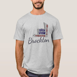 Camiseta Skyview Drive-In Theatre Rótulo Brockton Scrib Tee