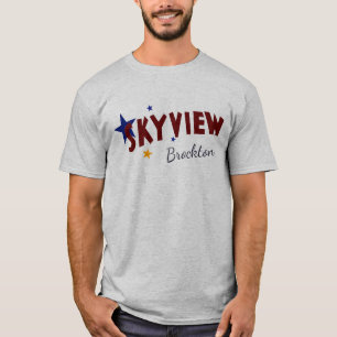 Camiseta Skyview Drive-In Theatre Screen Brockton Scrib Tee