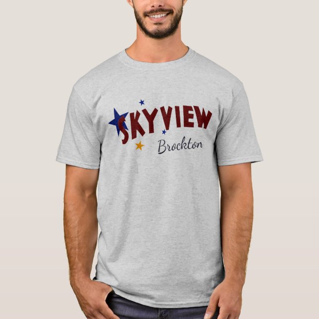 Camiseta Skyview Drive-In Theatre Screen Brockton Scrib Tee (Anverso)