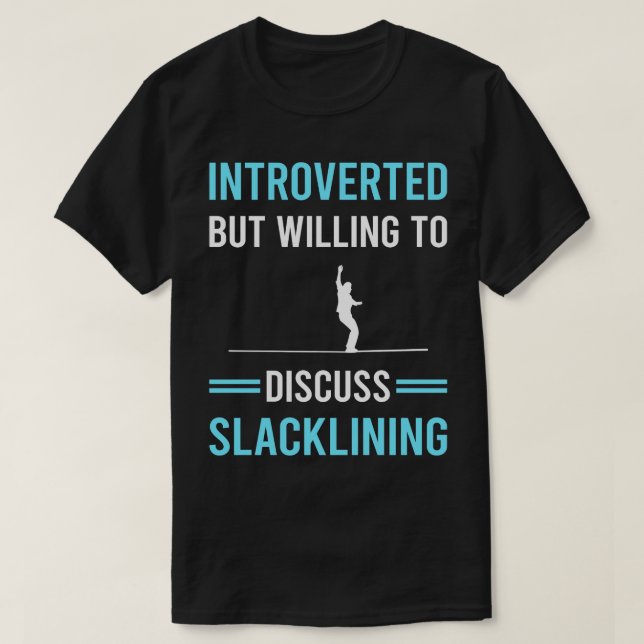 Camiseta Slackline Slackliner introducido (Diseño del anverso)