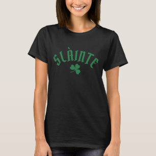 Camiseta SLÀINTE Funny Irish St. Patrick's Day Green Clover