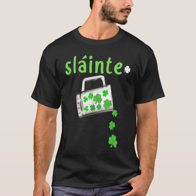 Camiseta Slainte St Patrick's Day Gaelic Irish C Party (Anverso)