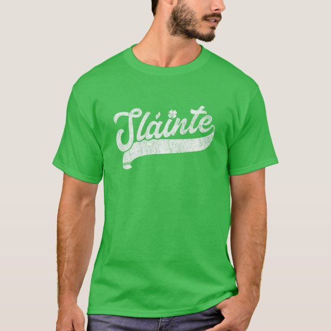Camiseta Slainte St. Patrick's Day Saint Paddy's Irish Drin (Anverso)