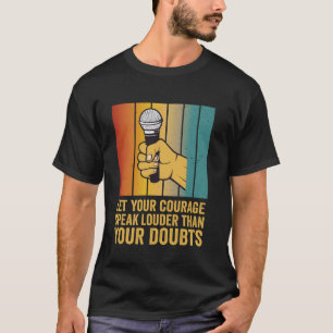 Camiseta Slam de Poesía Deja que tu coraje hable más alto S
