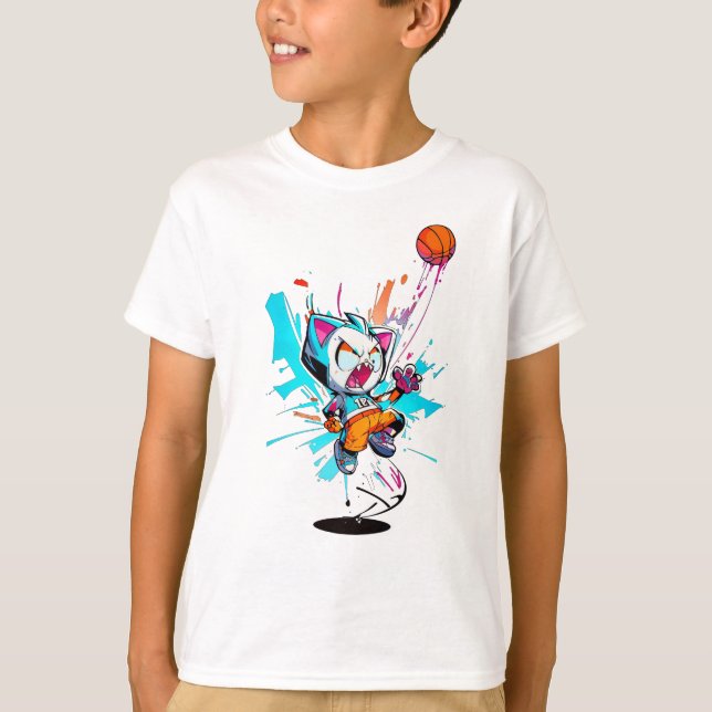 Camiseta "Slam Dunk Cat" (Anverso)