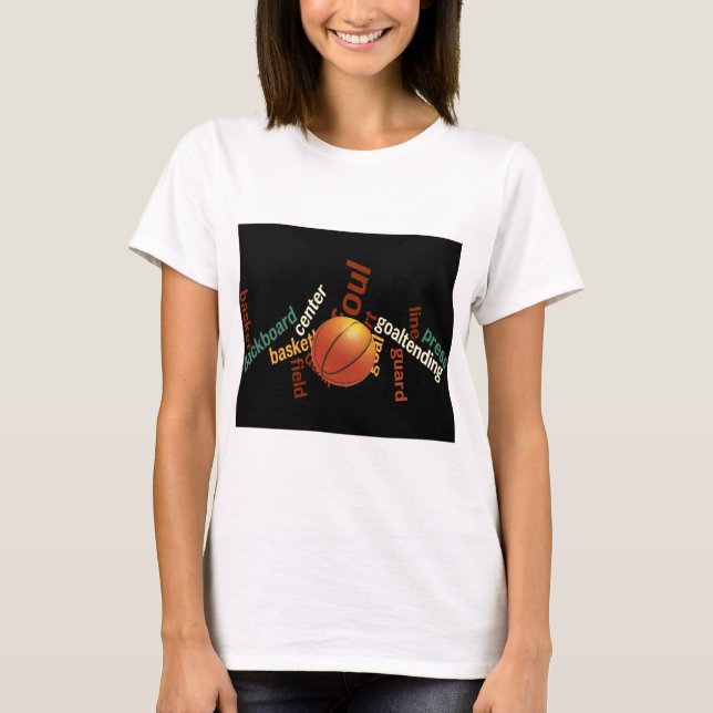 Camiseta Slam Dunk of Vocabulary: Juego de Baloncesto de Ca (Anverso)