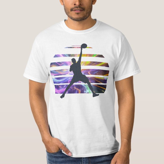 Camiseta Slam Dunk Silhouette | Sunset Glitch Ar (Anverso)