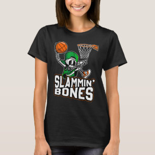 Camiseta Slammin Bones Baloncesto Halloween Skeleton Dunkin