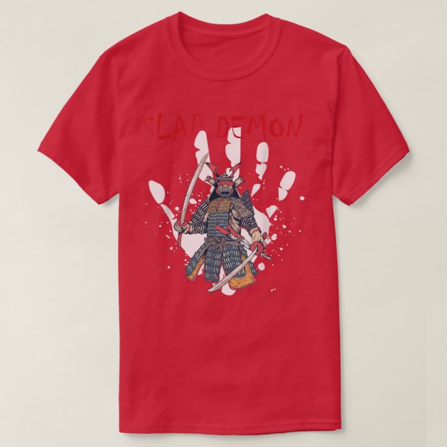 Camiseta Slap Fighter, Slap Fight Design Slap Samurai (2) (Diseño del anverso)