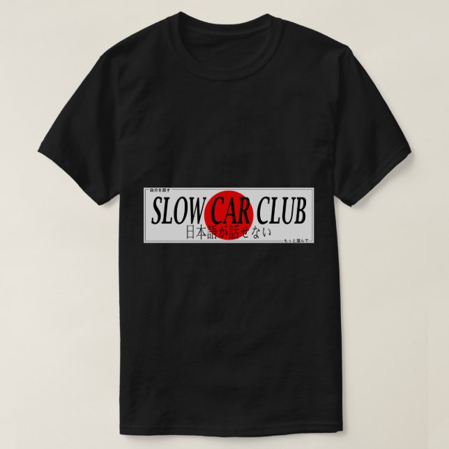 Camiseta Slap - Slow Car Club Japan Pegatina (Diseño del anverso)