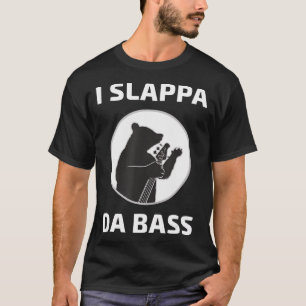 Camiseta Slappa Da Bass T-Shirt Oso Jugando Guitarra Base