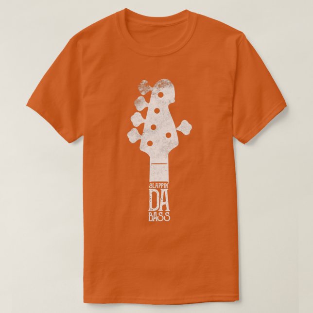 Camiseta Slappin Da Bass Guitar Player Design 6 (Diseño del anverso)