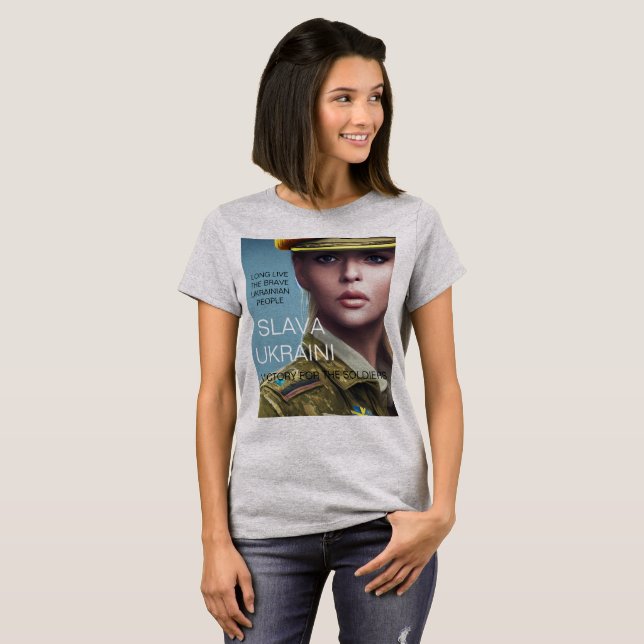 Camiseta SLAVA UKRAINI (Anverso completo)