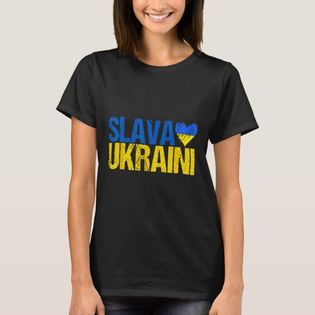 Camiseta Slava Ukraini Gloria a Ucrania  (Anverso)