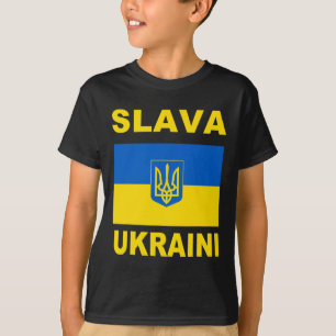 Camiseta Slava Ukraini Gloria a Ucrania Apoya la bandera uc