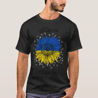 Camiseta Slava Ukraini Sunflower Yo apoyo la bandera de Ucr
