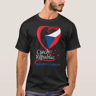 Camiseta Slavkov U Brna Emblema de bandera cardíaca de la R