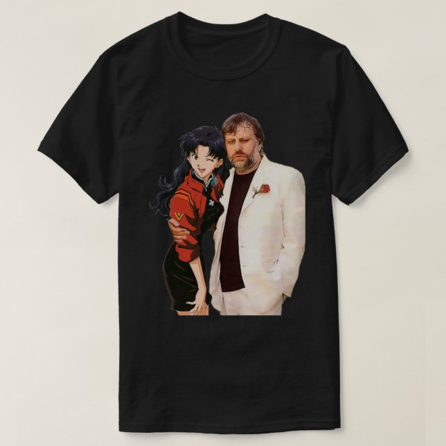 Camiseta Slavoj Zizek con waifu (Diseño del anverso)