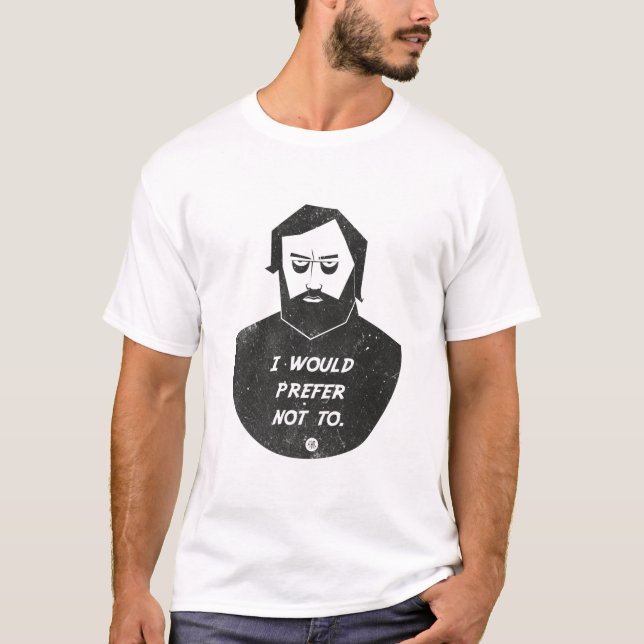 Camiseta Slavoj Zizek - I would prefer not to (Anverso)