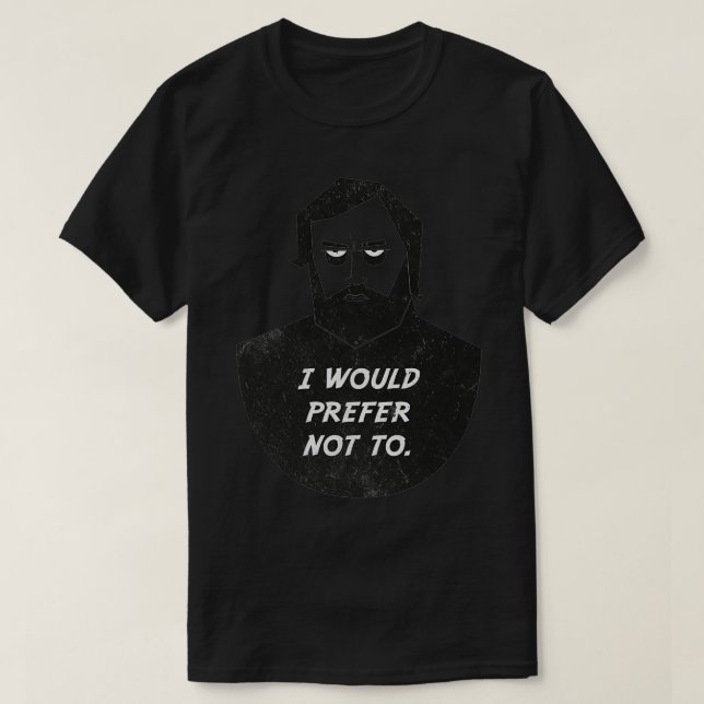 Camiseta Slavoj Zizek Preferiría no 2 (Diseño del anverso)