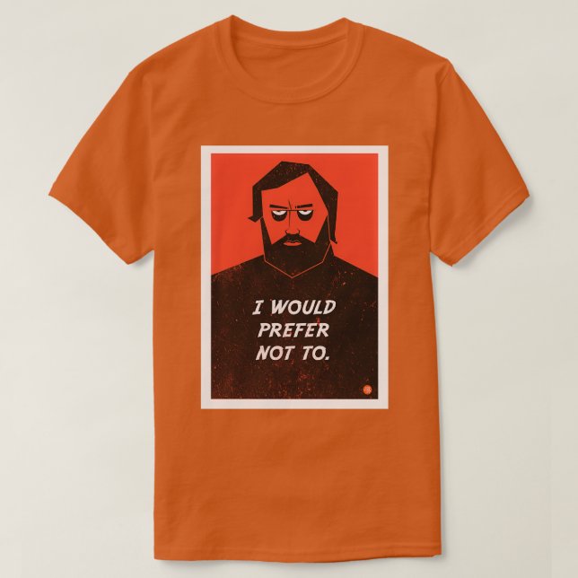 Camiseta Slavoj Zizek Preferiría no clásica TShirt (Diseño del anverso)