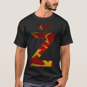 Camiseta Slavoj Zizek Z Martillo comunista y Bandera de end