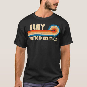 Camiseta SLAY Surname Retro Vintage Reunio de cumpleaños de