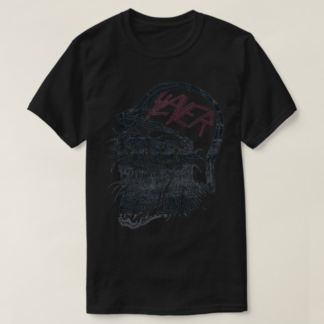 Camiseta Slayer Dolor Bloody Skull Premium (Diseño del anverso)