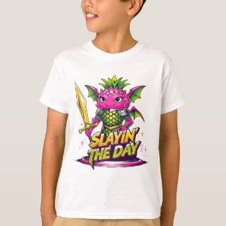 Camiseta Slayin the Day: Héroe de la fruta del dragón guerr