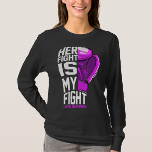 Camiseta Sle Lupus Sensibilización Apoyo su lucha contra mi