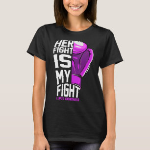 Camiseta Sle Lupus Sensibilización Apoyo su lucha contra mi