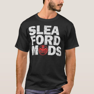 Camiseta Sleaford Mods WhiteRed Worn Look
