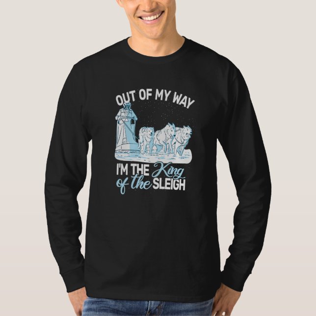 Camiseta sled dog racing sledding huskies alaska sled dog s (Anverso)