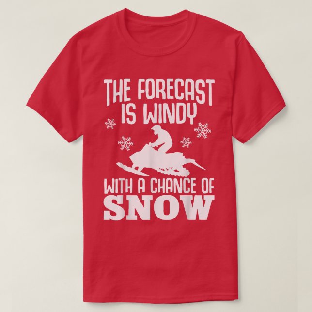 Camiseta Sled Motor Winter Sports Snowmobile Riding 661 (Diseño del anverso)