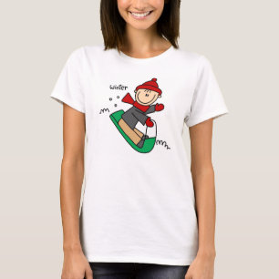 Camiseta Sledding del invierno