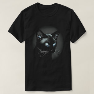 Camiseta Sleek Black Cat