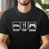 Sleep Eat and Game Funny Gamer