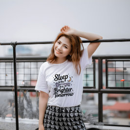 Camiseta Sleep Is the Key – Minimal Moon & Key Tee